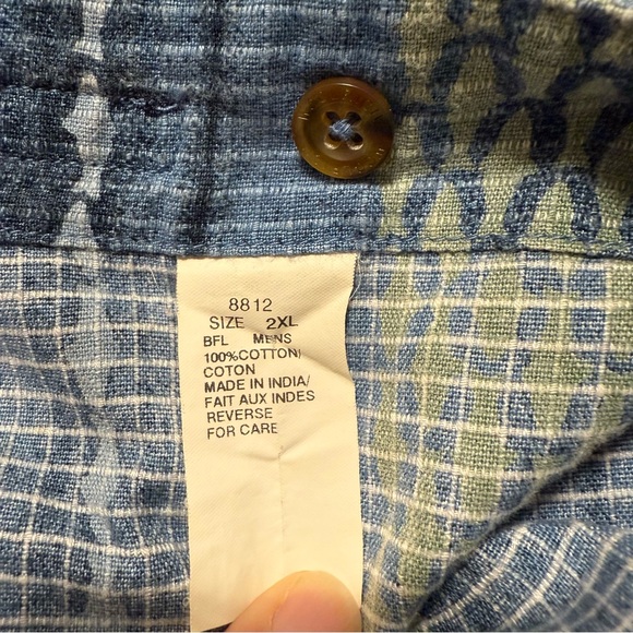 Woolrich Blue and Yellow Fishing Patterned Casual Shirt - Picture 6 of 9